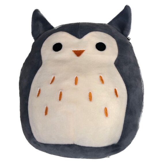 Squishmallows Kellytoy "Hoot" the Owl Gray Gold Beak Speckles 2017  8" RETIRED - Picture 5 of 9